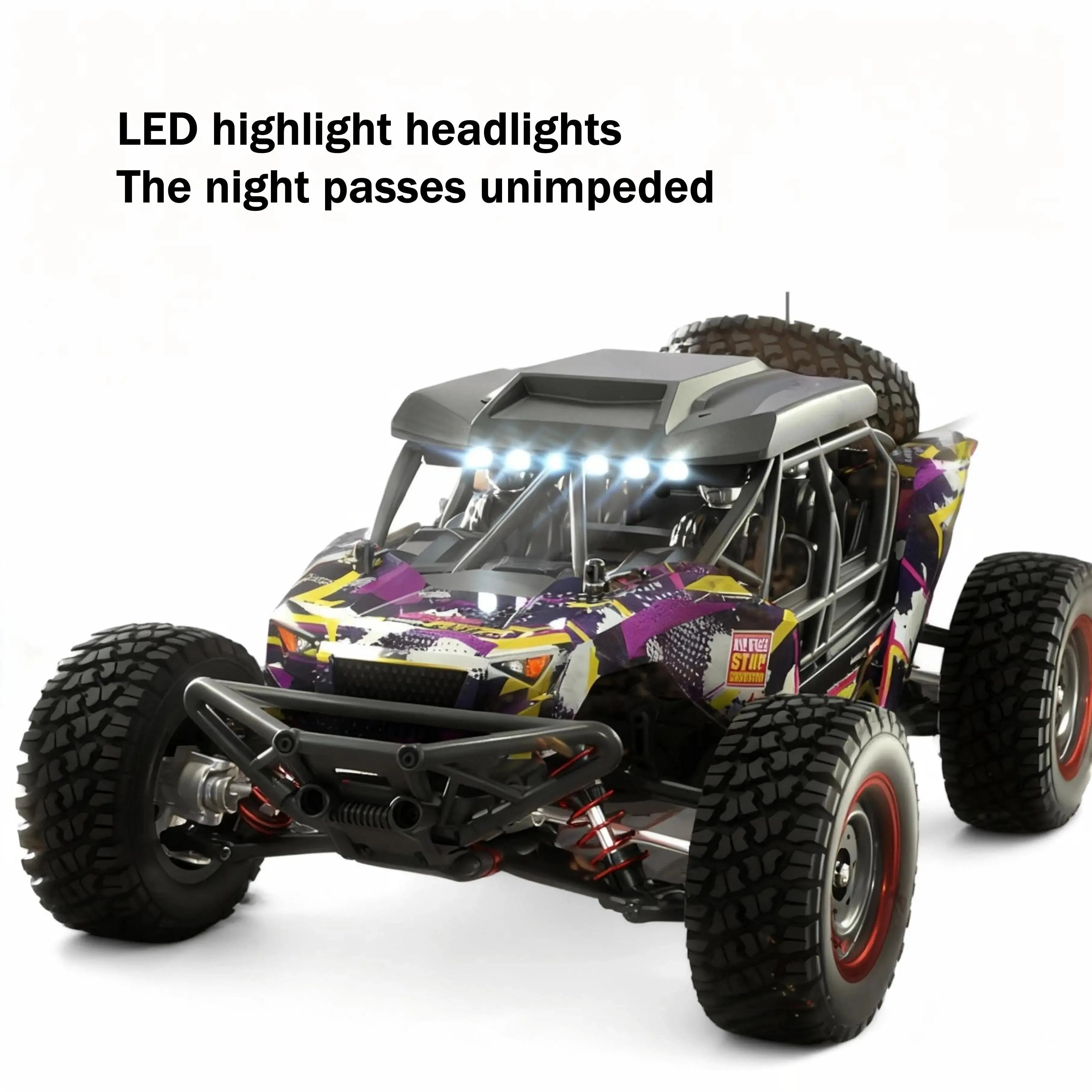 16106Pro 4WD Remote Control Monster Truck with Brushless Motor, 70km/h for Outdoor Adventures
