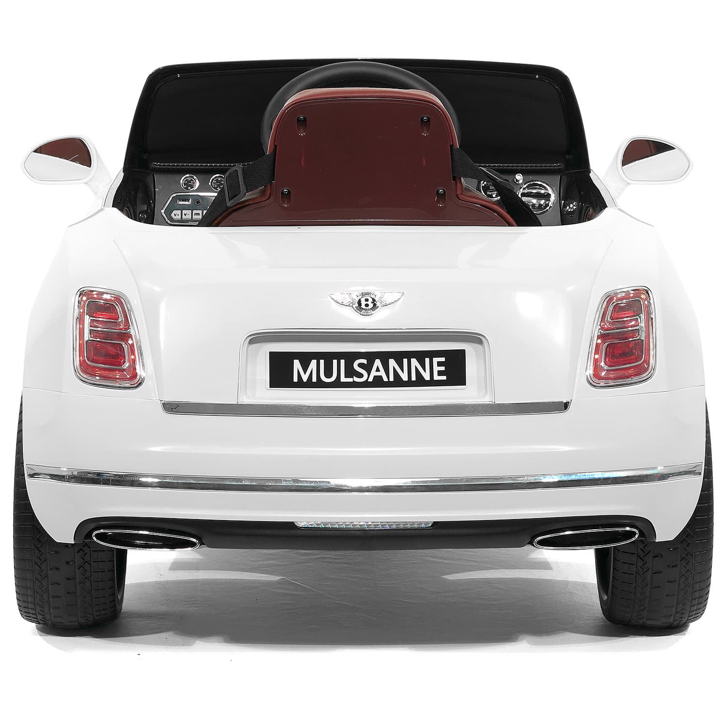 Bentley Mulsanne 12V Kids Ride on Car with Parental Remote Control | White