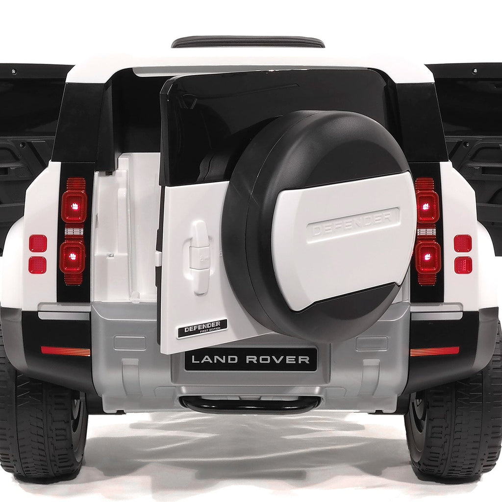 Land Rover Defender 12V Kids Ride-On Car with R/C Parental Remote | Red