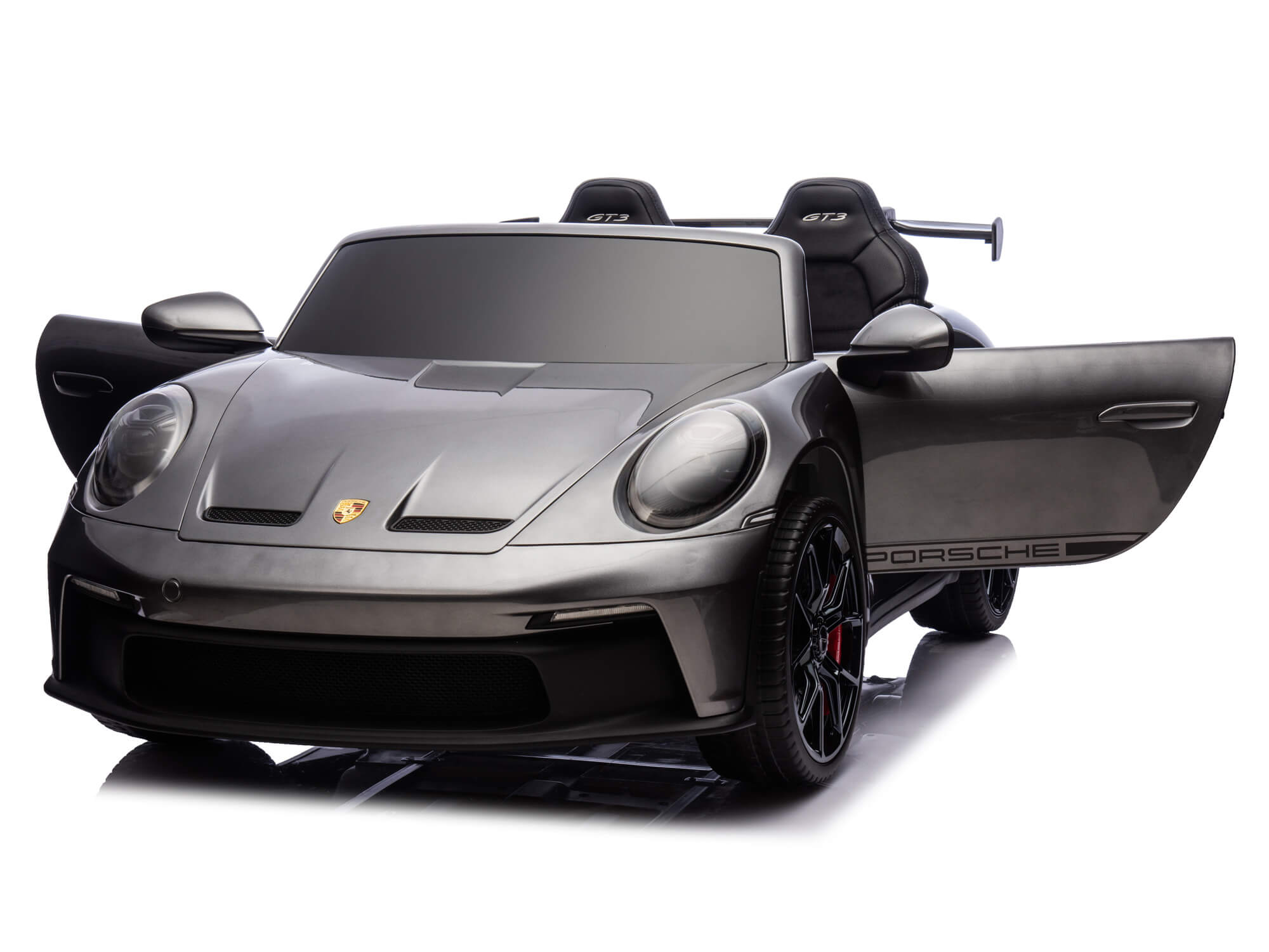 Porsche 911 GT3 24V Kids 2 (Two) Seater Ride On Car | Gray
