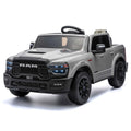 Dodge Ram 2500 Rebel 24V Kids Ride-On Car Truck with R/C Parental Remote | Gray