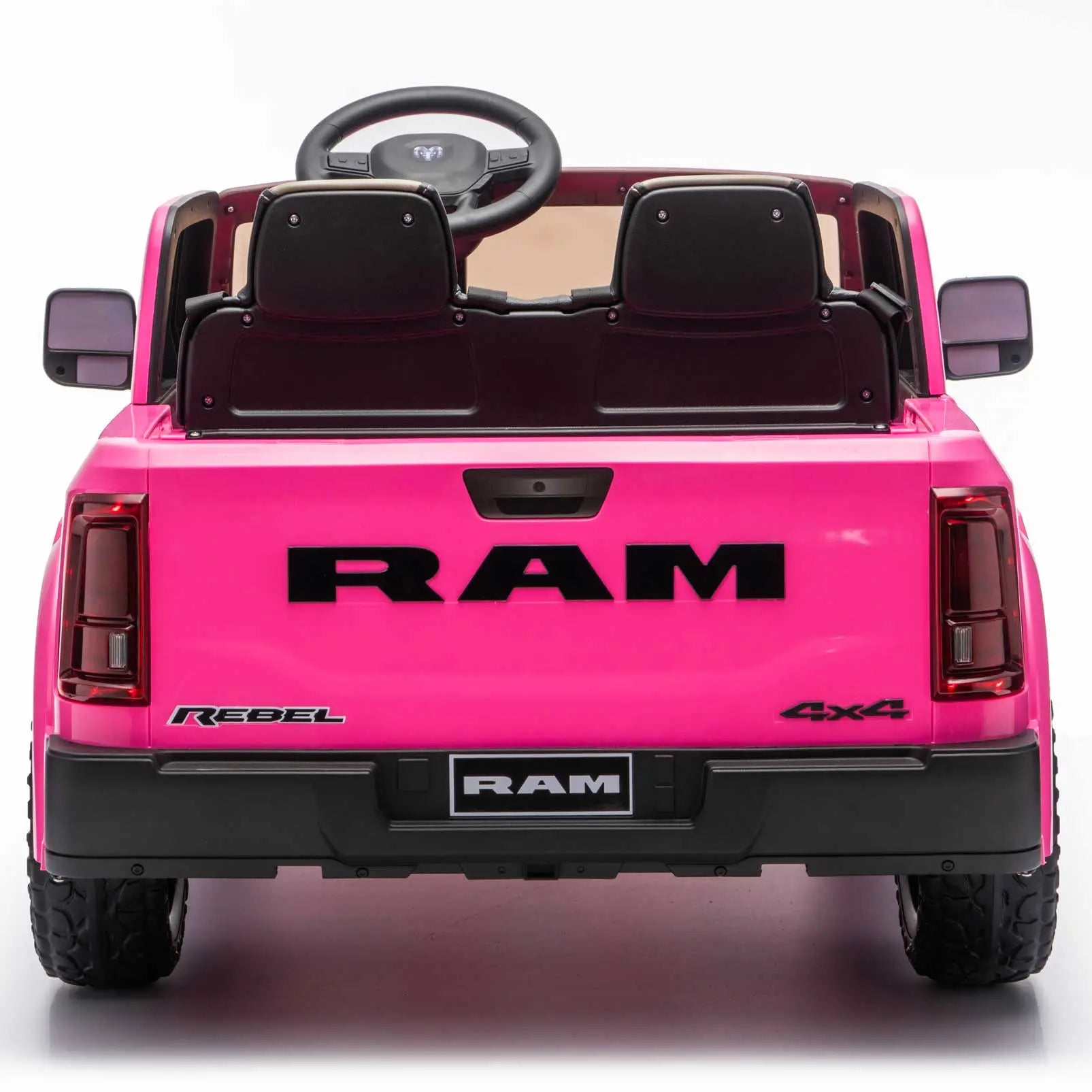 Dodge Ram 2500 Rebel 24V Kids Ride-On Car Truck with R/C Parental Remote | Pink