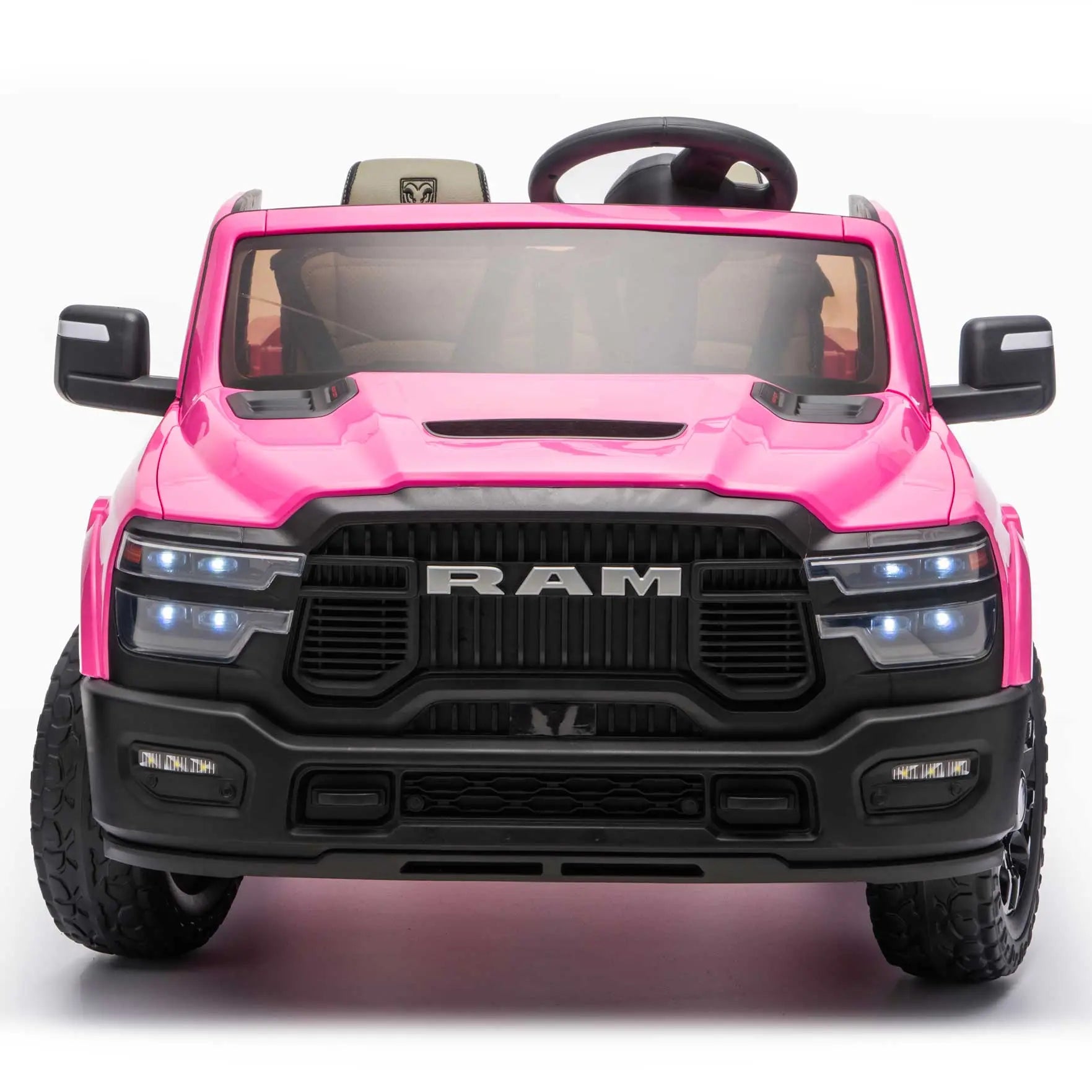 Dodge Ram 2500 Rebel 24V Kids Ride-On Car Truck with R/C Parental Remote | Pink