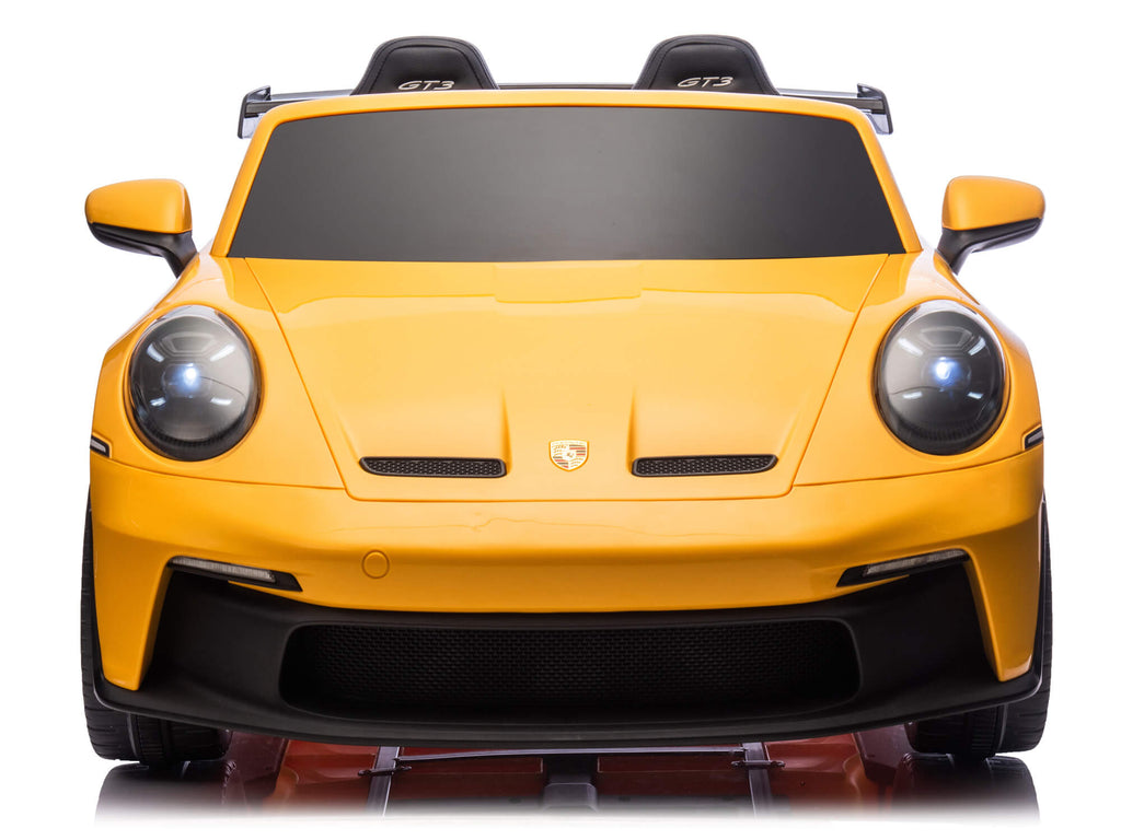 Porsche 911 GT3 24V Kids 2 (Two) Seater Ride On Car | Yellow