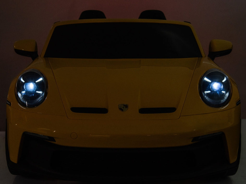 Porsche 911 GT3 24V Kids 2 (Two) Seater Ride On Car | Yellow