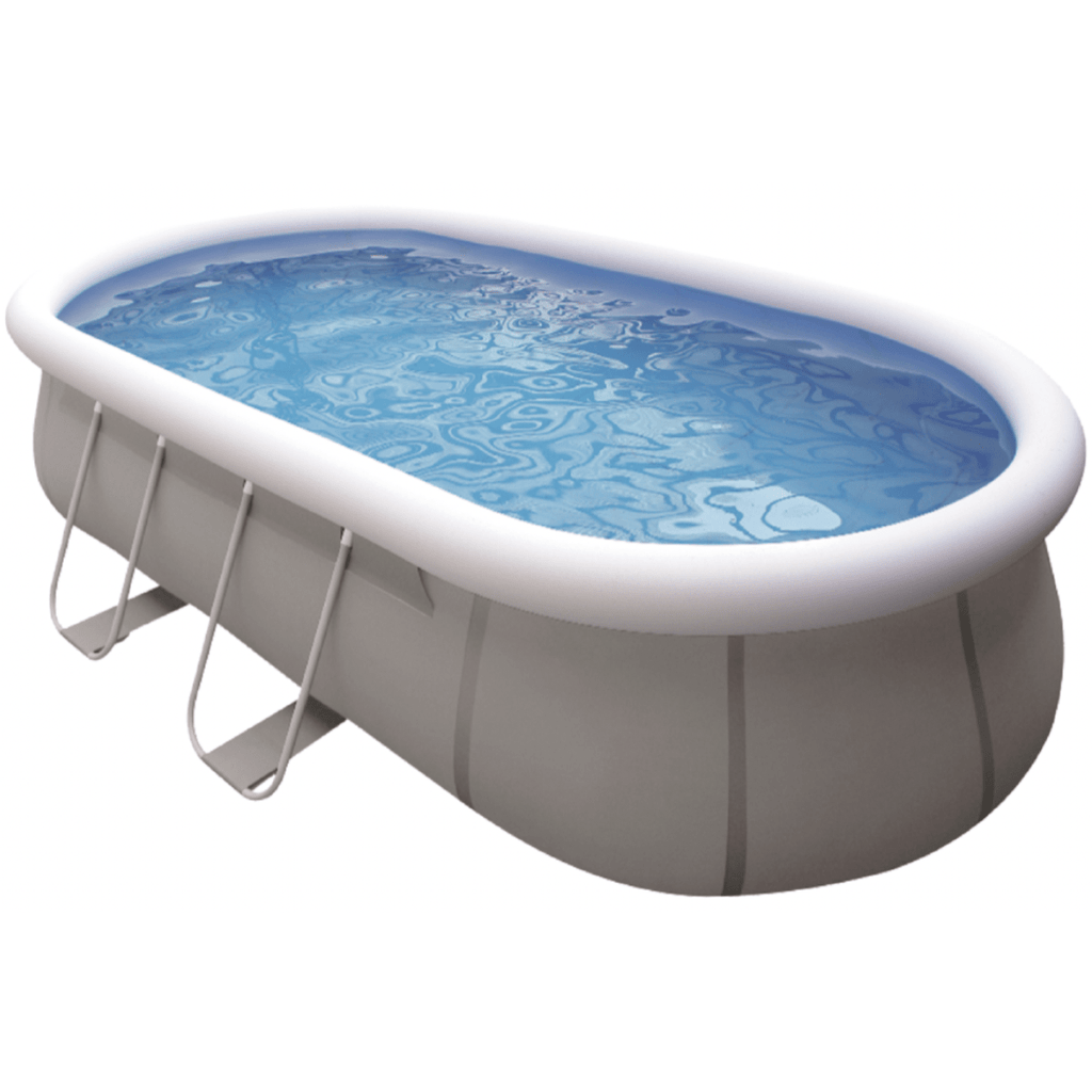 Avenli 18ft x 10ft x 48in Oval Steel Frame Above Ground Pool