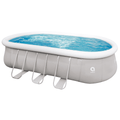 Avenli 20ft x 12ft x 48in Oval Steel Frame Above Ground Pool