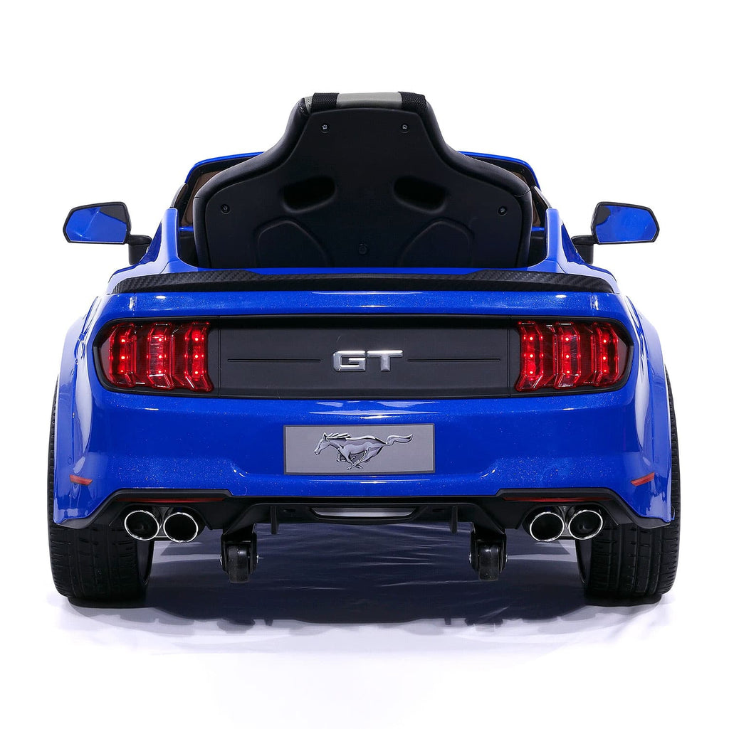 Ford Mustang GT Custom Edition 24V Kids Ride-On Car with R/C Parental Remote | Blue
