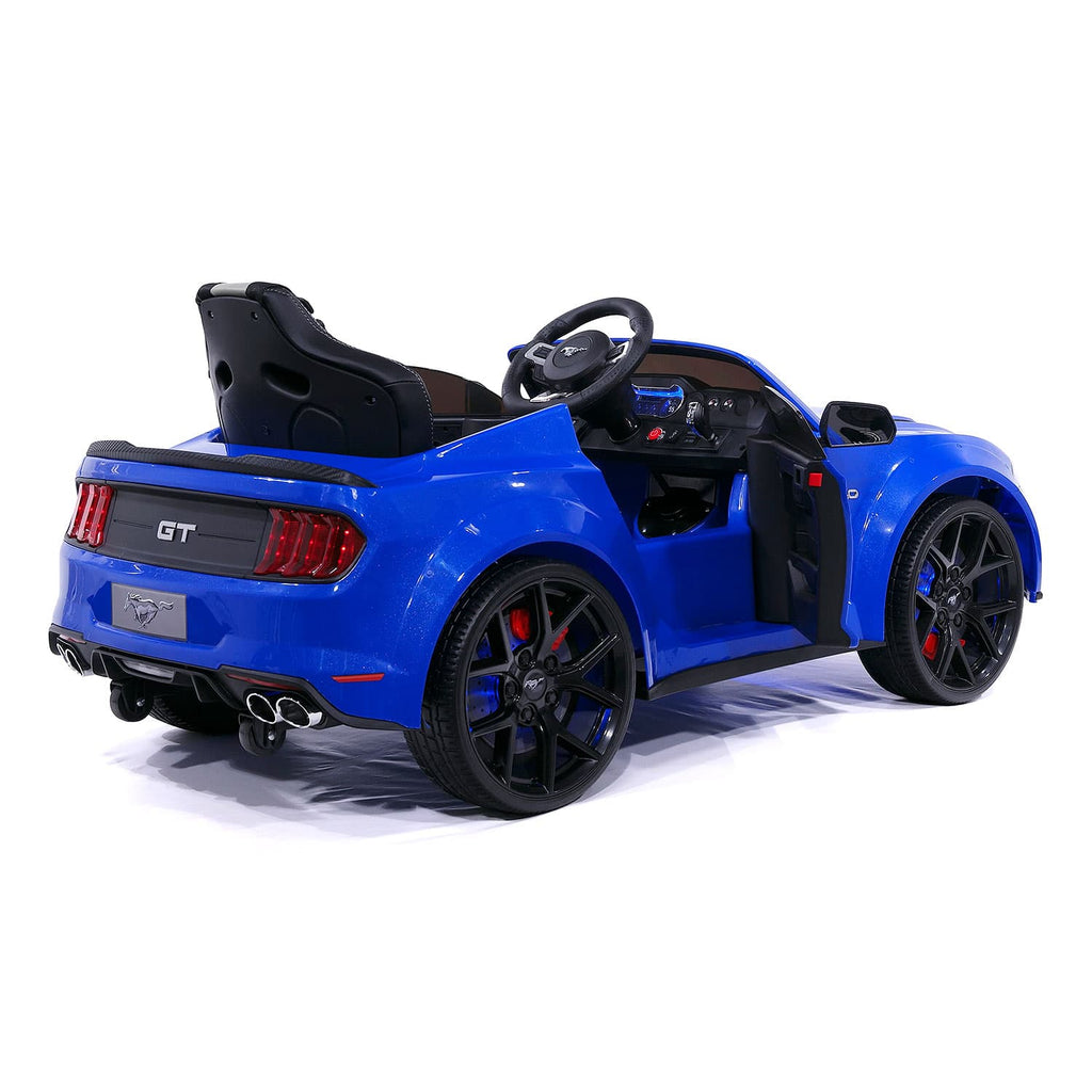 Ford Mustang GT Custom Edition 24V Kids Ride-On Car with R/C Parental Remote | Blue