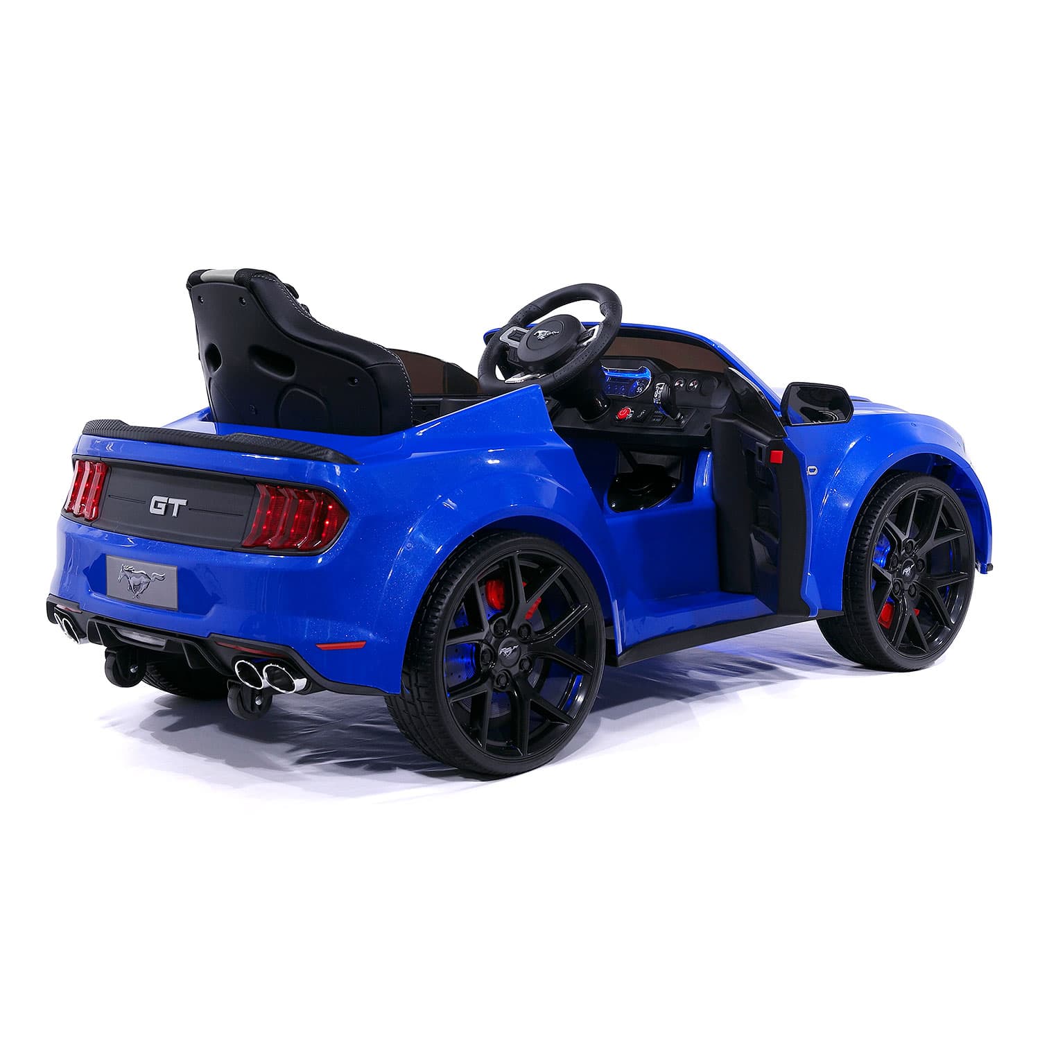 Ford Mustang GT Custom Edition 24V Kids Ride-On Car with R/C Parental Remote | Blue