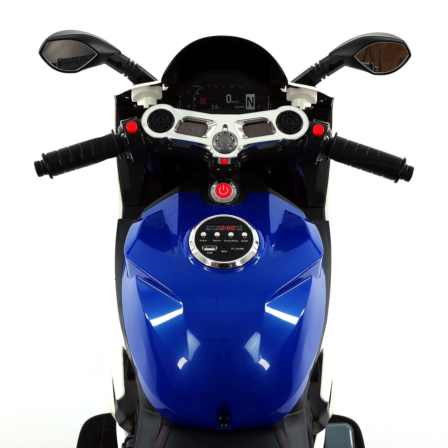 Street Racer 12V Electric Kids Ride-On Motorcycle | Blue
