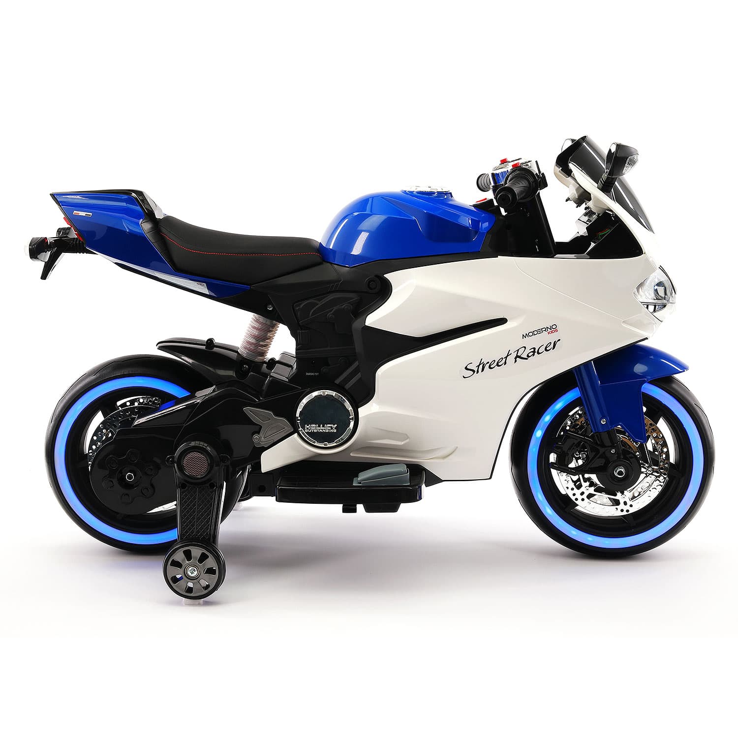 Street Racer 12V Electric Kids Ride-On Motorcycle | Blue