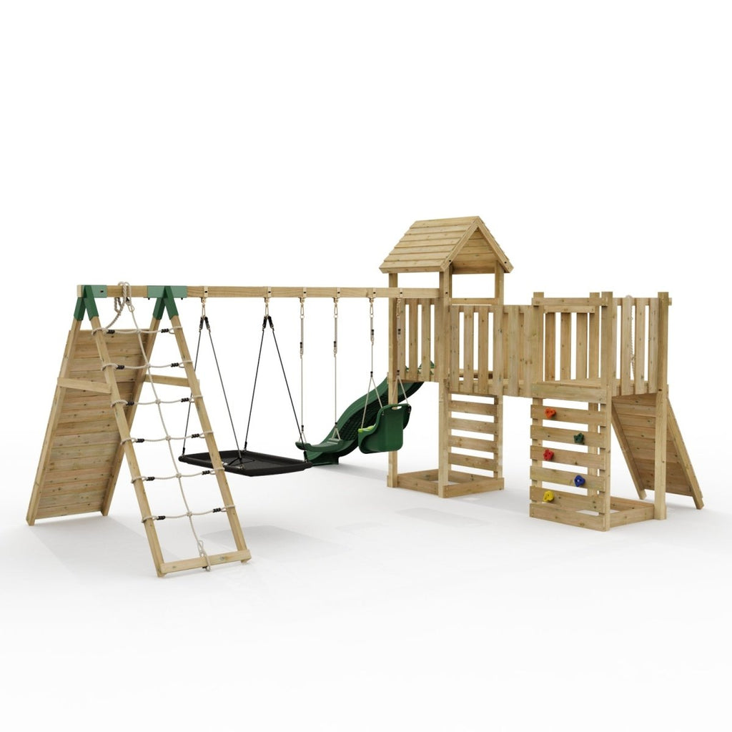ClassicPlay Double Tower Climbing Frame with Triple Swing - Sanford