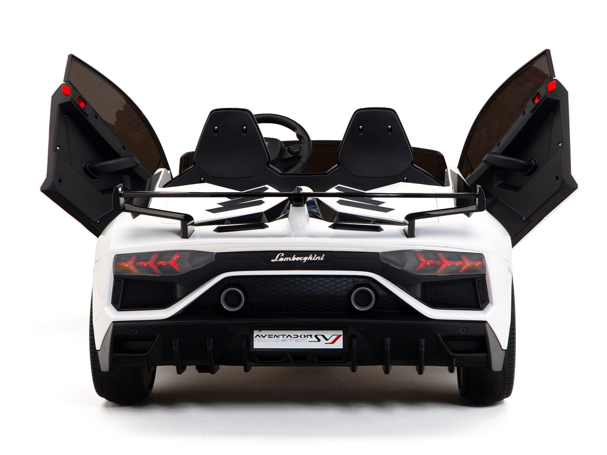 Lamborghini Aventador SVJ Drift Edition 24V Kids Ride-On Car with R/C Parental Remote | White