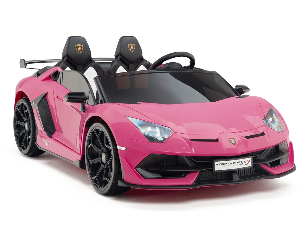 Lamborghini Aventador SVJ Drift Edition 24V Kids Ride-On Car with R/C Parental Remote | Pink