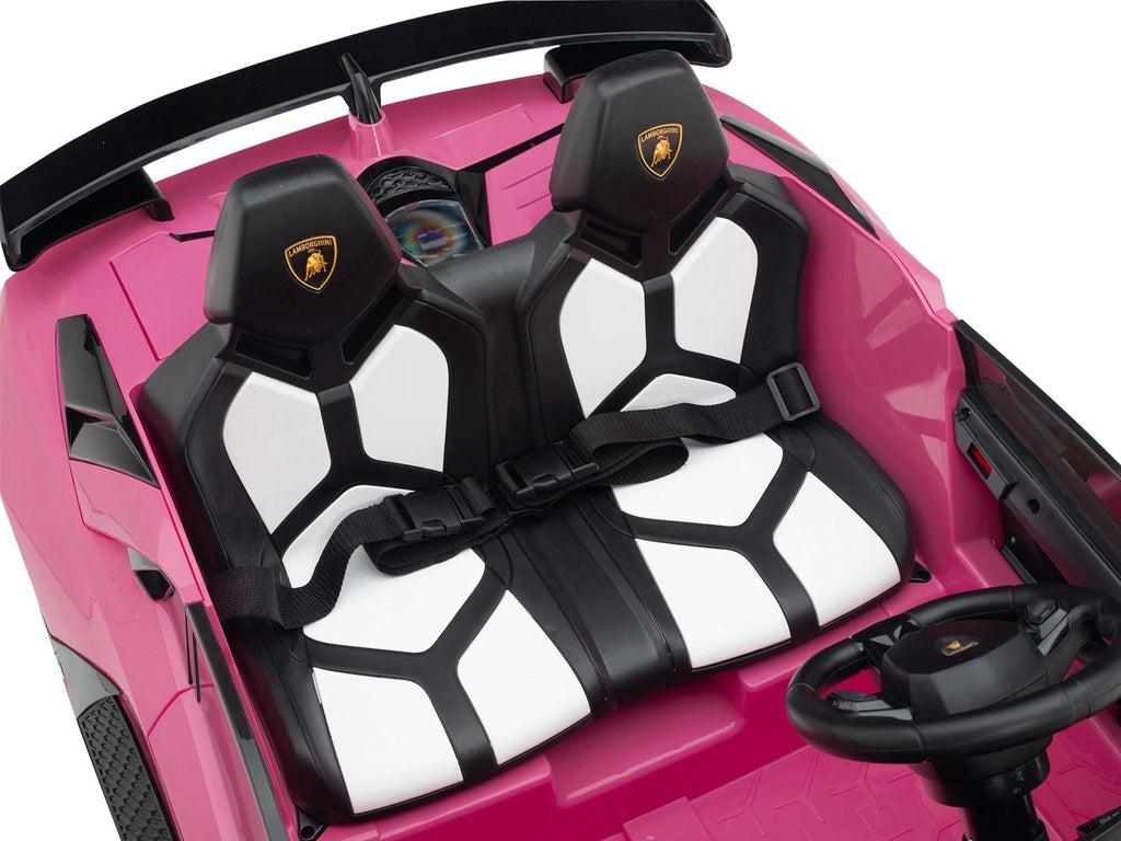 Lamborghini Aventador SVJ Drift Edition 24V Kids Ride-On Car with R/C Parental Remote | Pink