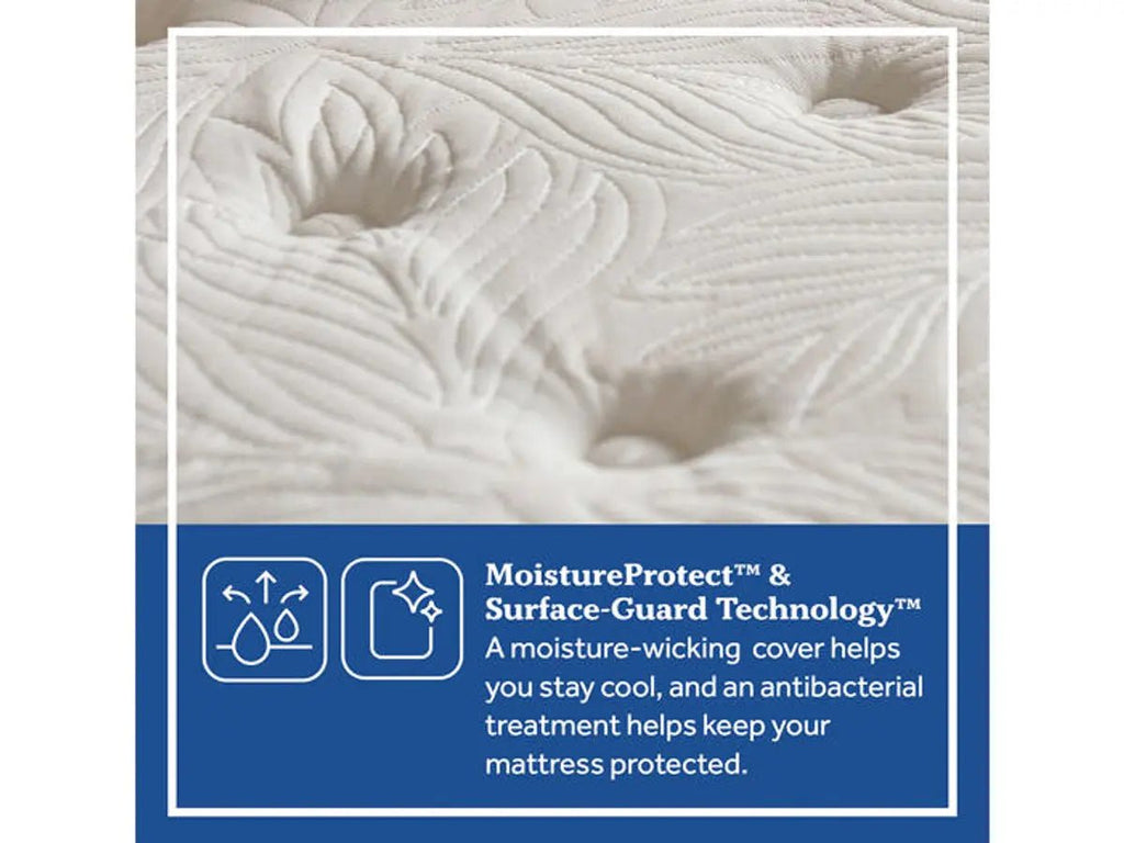 Sealy Posturepedic  Summer Rose  Plush Euro Pillow Top Mattress
