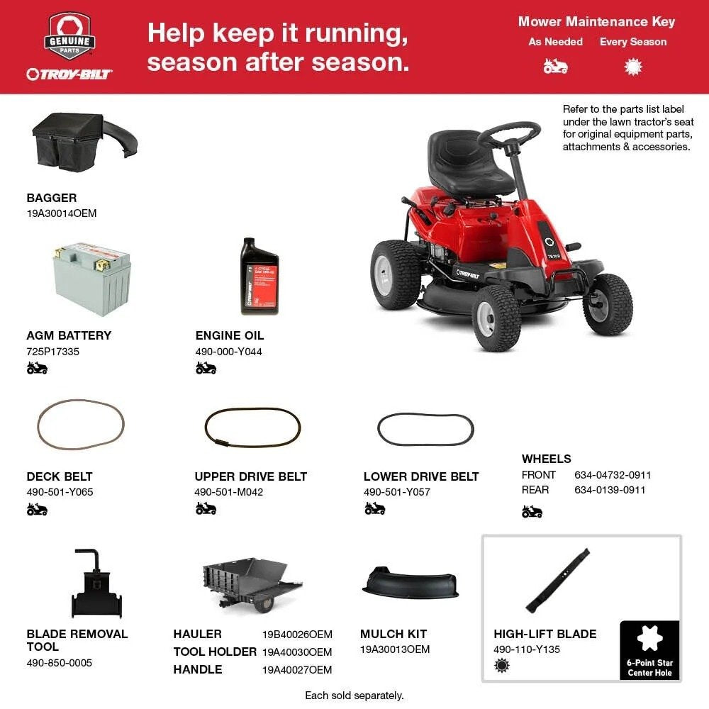 TB30B Compact Riding Lawn Mower – 30" Rear Engine Riding Mower for Residential Lawns