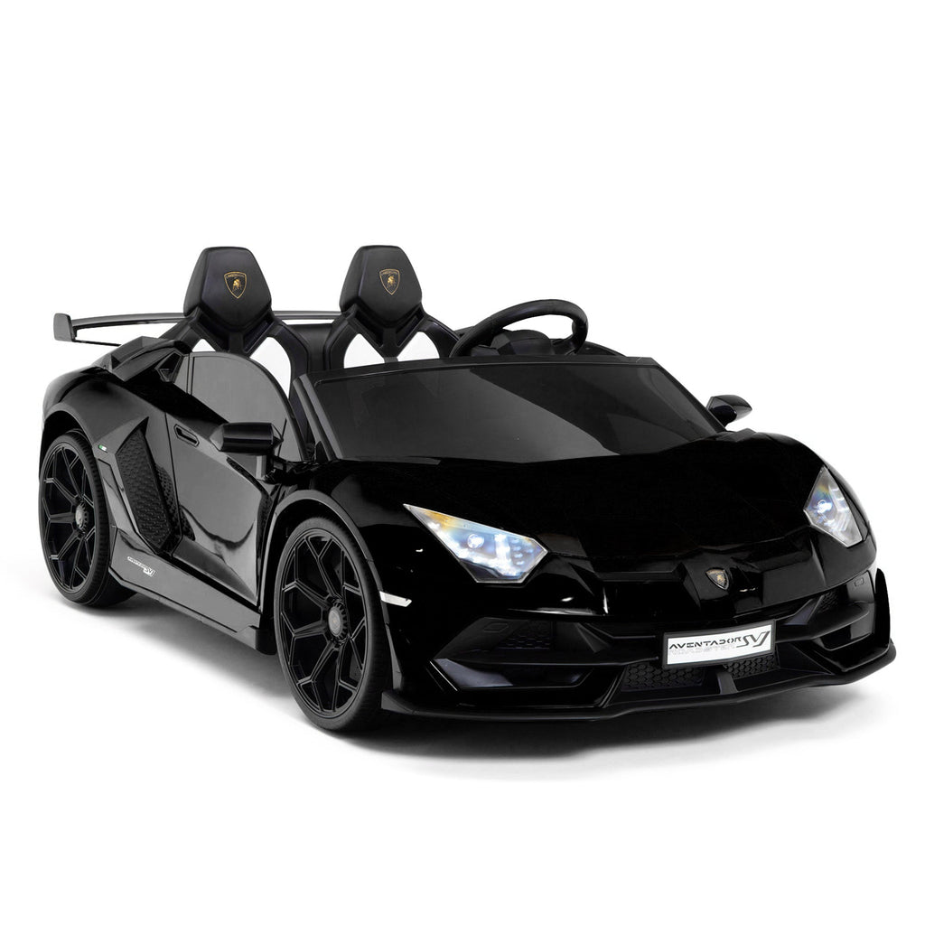 Lamborghini Aventador SVJ Drift Edition 24V Kids Ride-On Car with R/C Parental Remote | Black