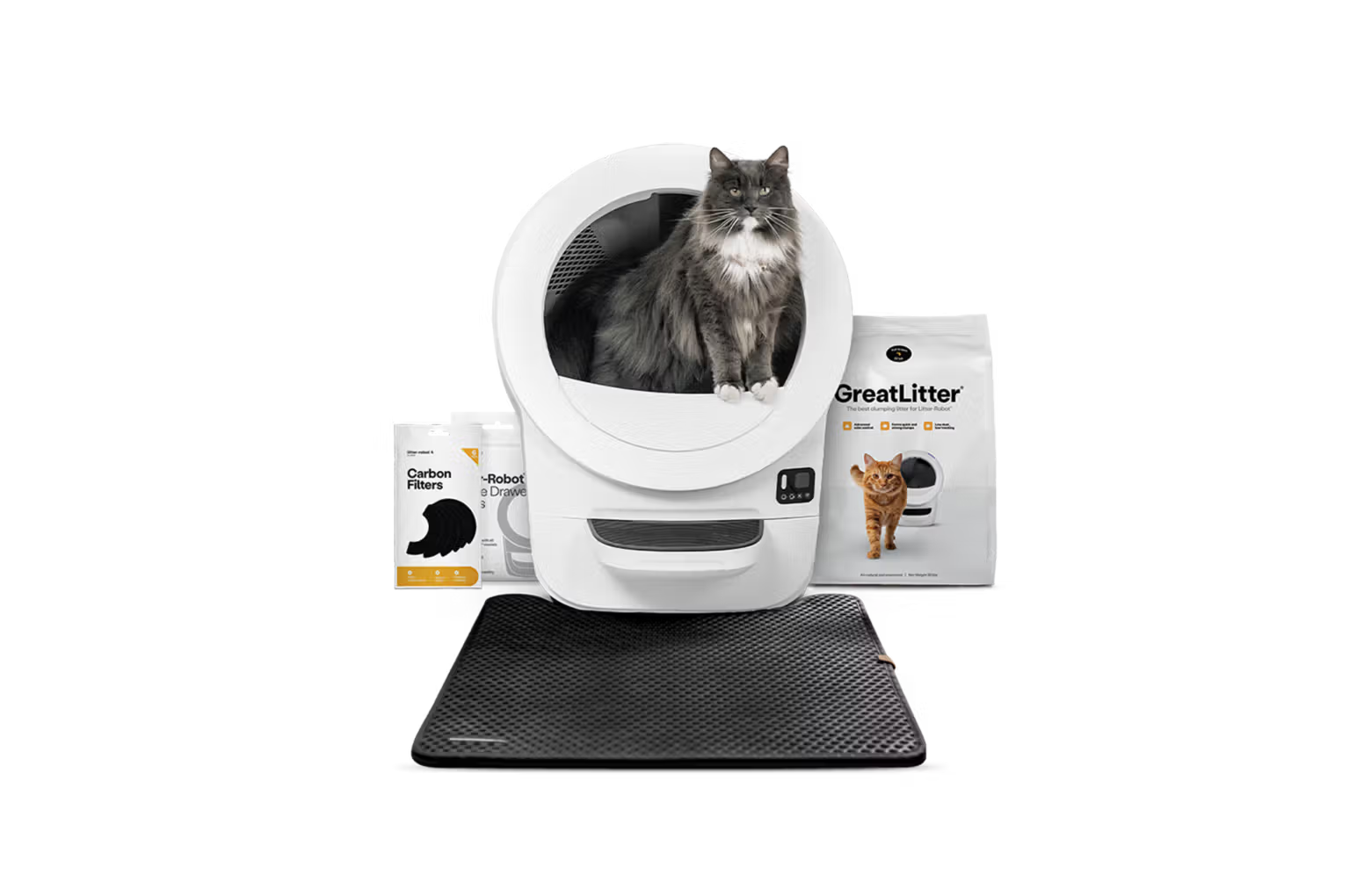 Smart Self-Cleaning Cat Litter Box Complete Bundle