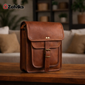 Leather Crossbody Bag – Brown Shoulder Bag for Women & Men