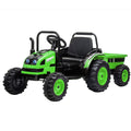 Outdoortoys Kids Electric Ride On Tractor with Tipper Trailer