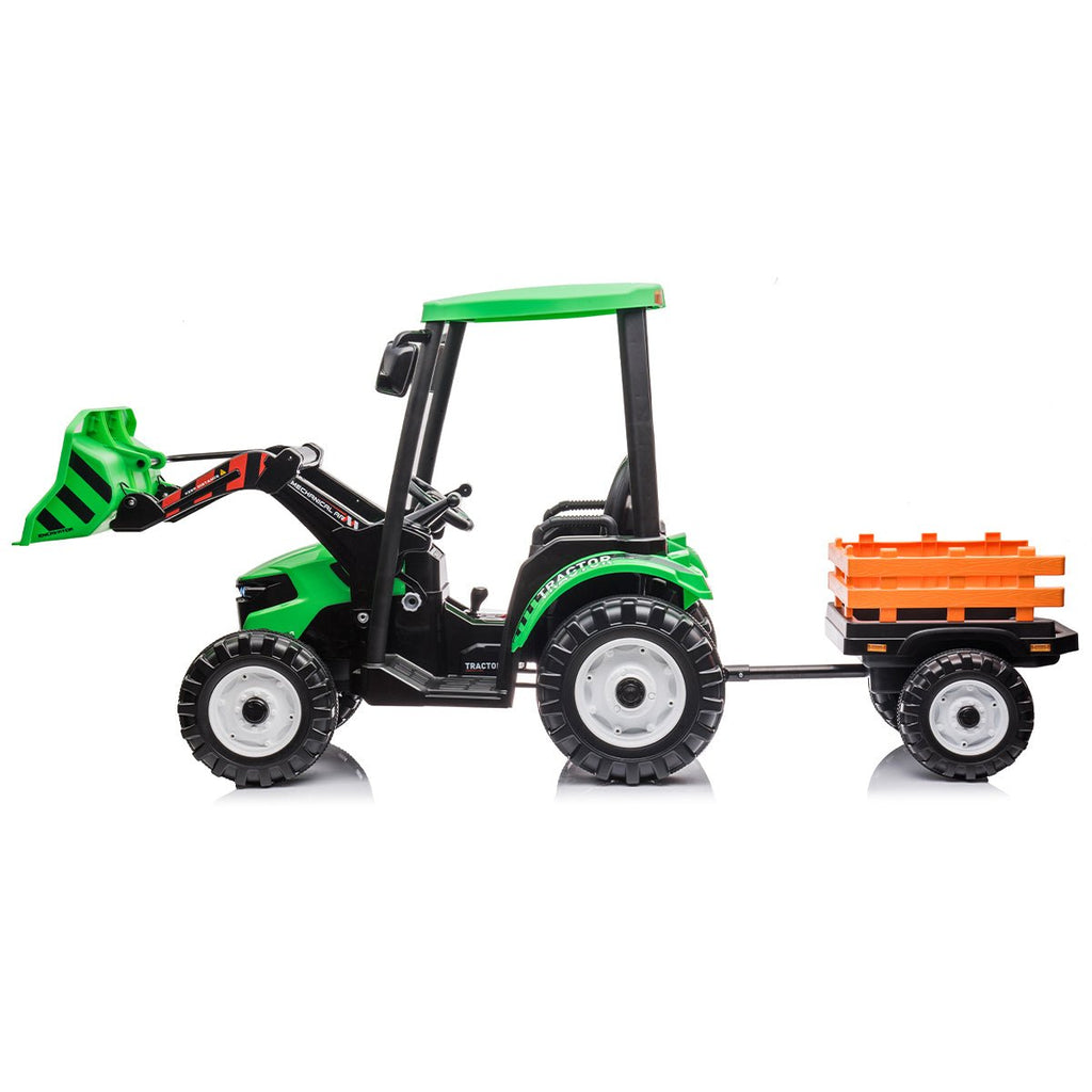Outdoortoys Hercules Kids Electric Ride On Tractor with Trailer
