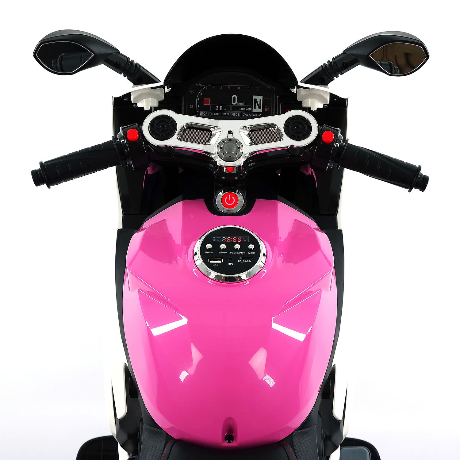 Street Racer 12V Electric Kids Ride-On Motorcycle | Pink
