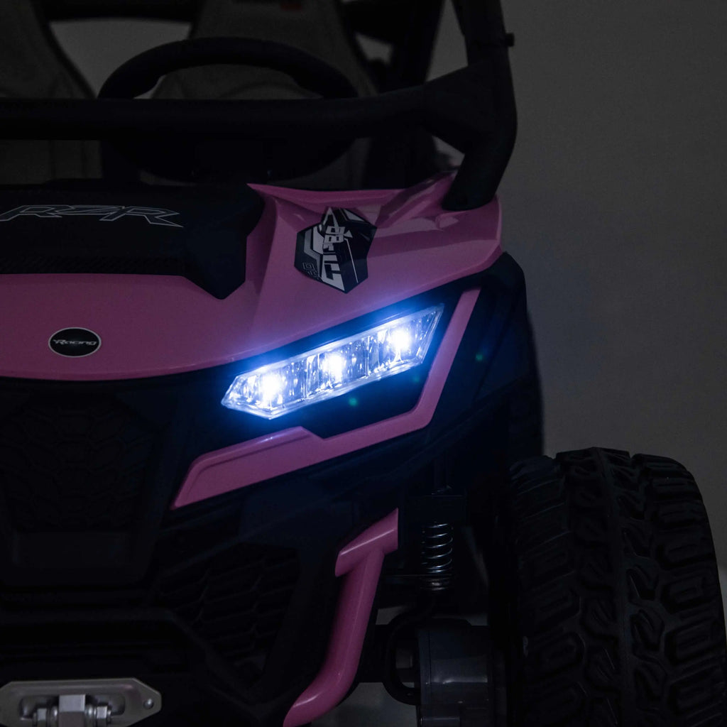 Trail Runner 24V 4WD Kids Ride-On UTV with R/C Parental Remote | Pink