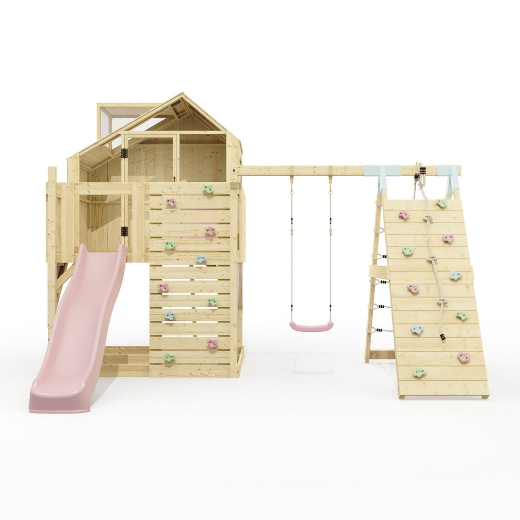 PolarPlay Kids Climbing Tower & Playhouse - Climb & Swing Ragna Rose