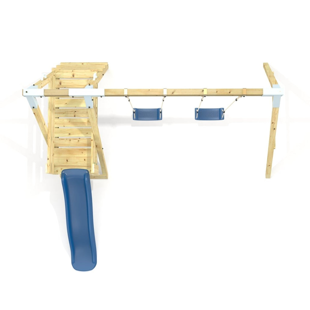 PolarPlay Premium Double Swing Set with Slide