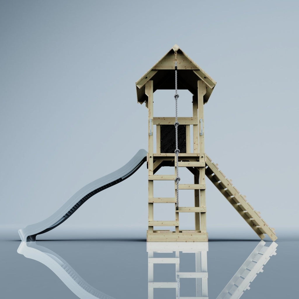 PolarPlay Tower Kids Wooden Climbing Frame - Yarin Mist