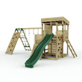 ClassicPlay Sentinel XL Lookout Tower with 3 Decks, Double Swing, Climbing Wall and Slide