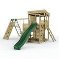 ClassicPlay Sentinel XL Lookout Tower with 3 Decks, Single Swing, Climbing Wall and Slide