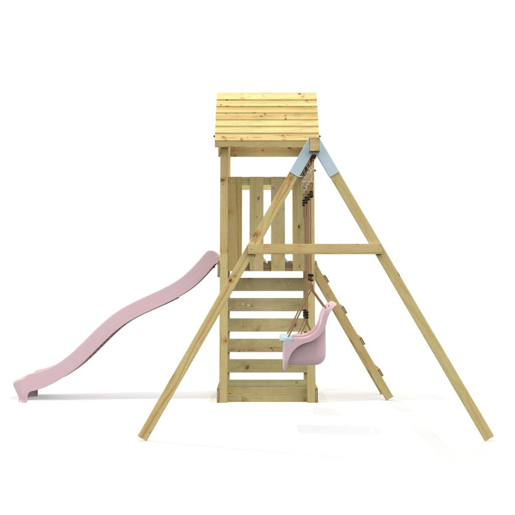 Rebo Climbing Frame with Swing and Slide - Rainier