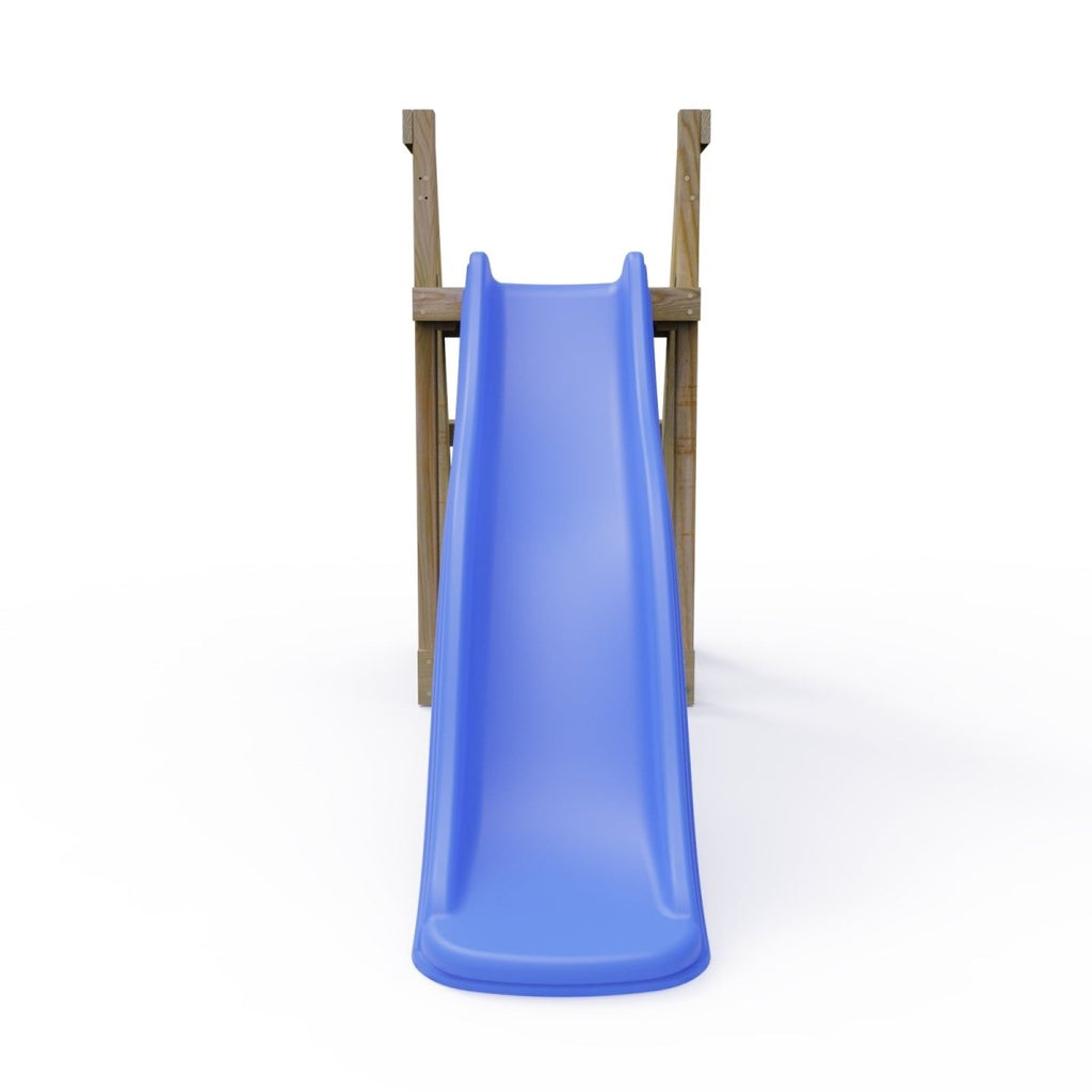Rebo Garden Wave Free Standing Water Slide with Wooden Platform - 6ft Slide Blue