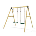 Rebo Glide Wooden Double Swing Sets with Two Swing Seats – Tulip