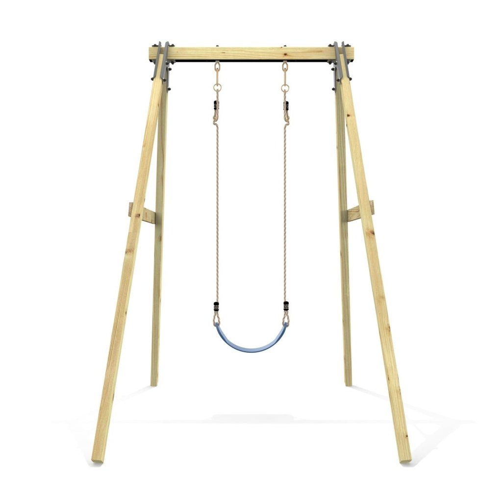 Rebo Glide Wooden Single Swing Sets with Swing Seat – Dandelion