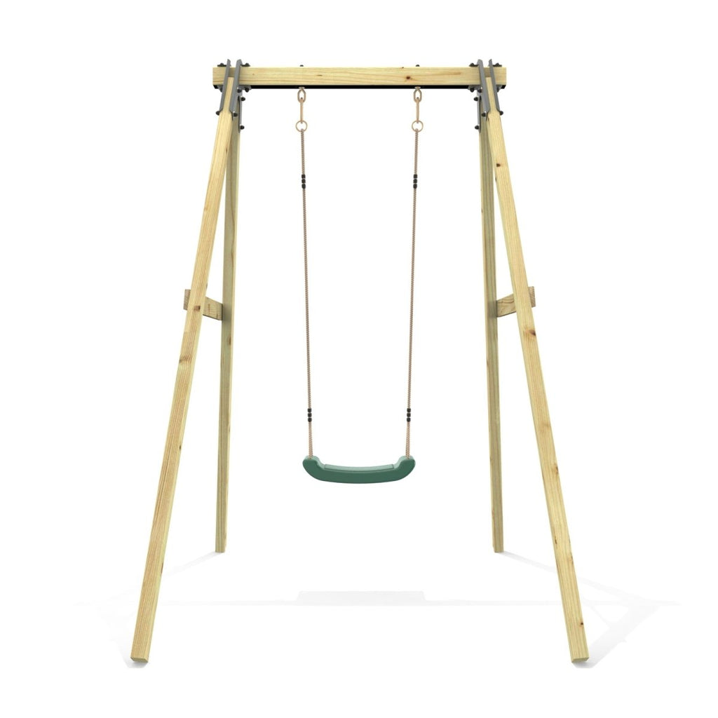 Rebo Glide Wooden Single Swing Sets with Swing Seat – Dandelion