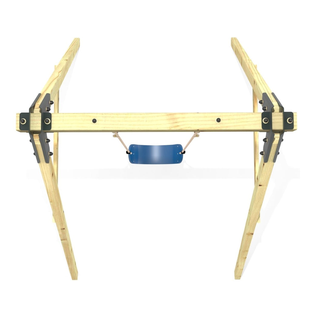 Rebo Glide Wooden Single Swing Sets with Swing Seat – Dandelion