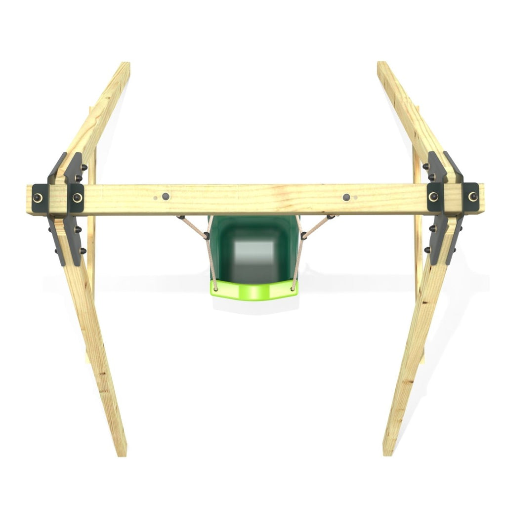 Rebo Glide Wooden Single Swing Sets with Swing Seat – Dandelion