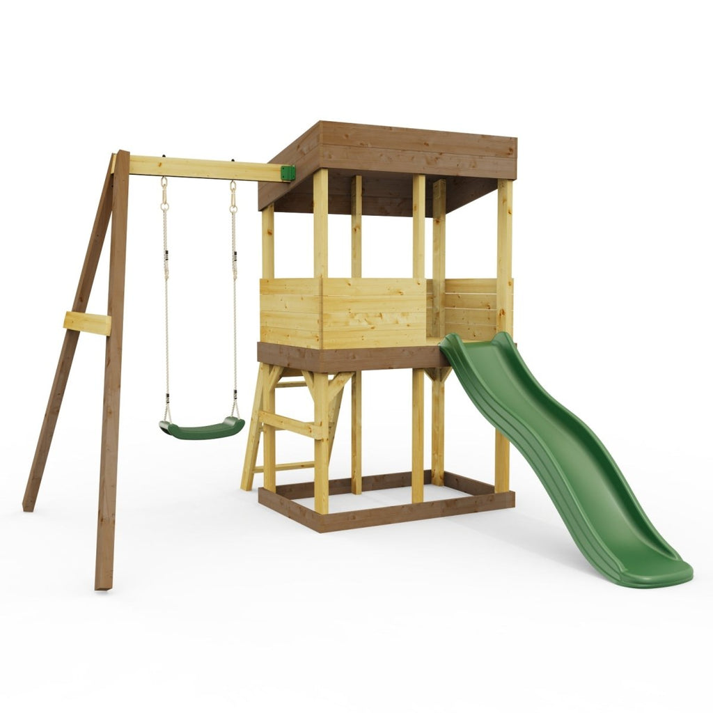 Rebo Lookout Tower with Single Swing and Wave Slide
