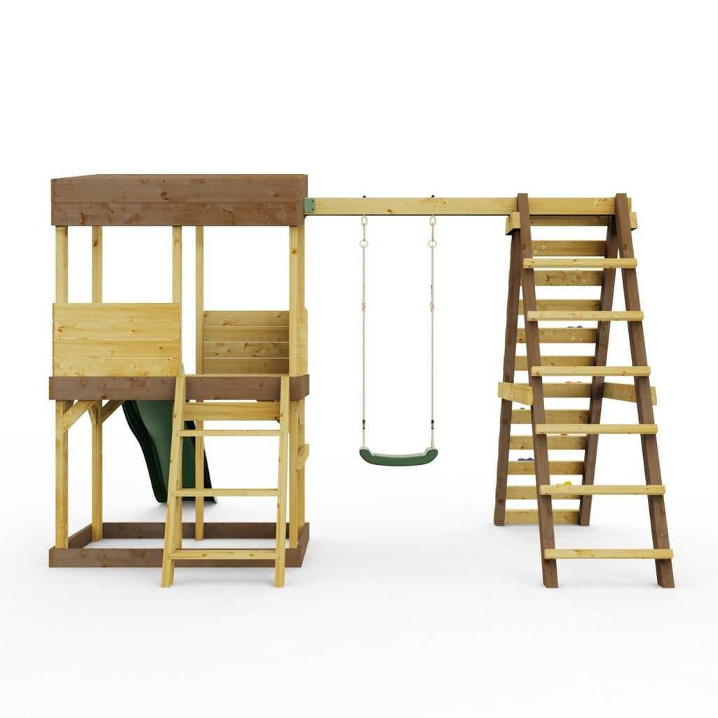 Rebo Lookout Tower with Single Swing, Wave Slide and Climbing Wall