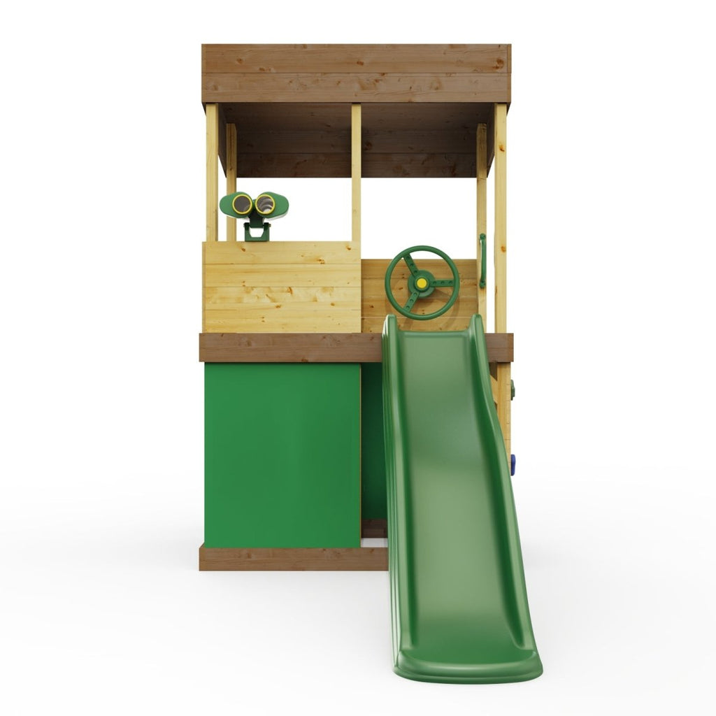 Rebo Lookout Tower with Wave Slide, Adventure and Den Packs