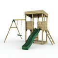 ClassicPlay Outpost XL Lookout Tower with 1.2m Deck, Single Swing and Slide
