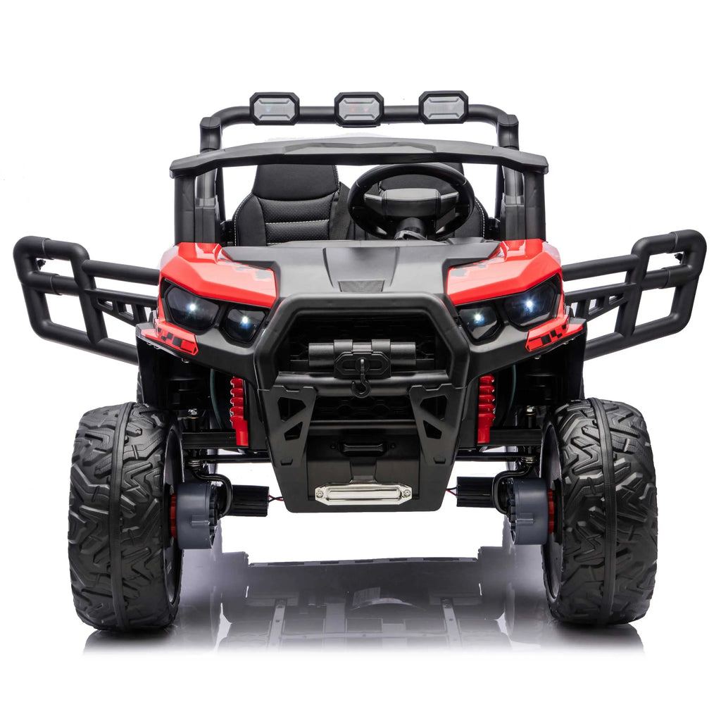 Trail Rider 24V 4WD Kids Ride-On UTV with R/C Parental Remote | Red