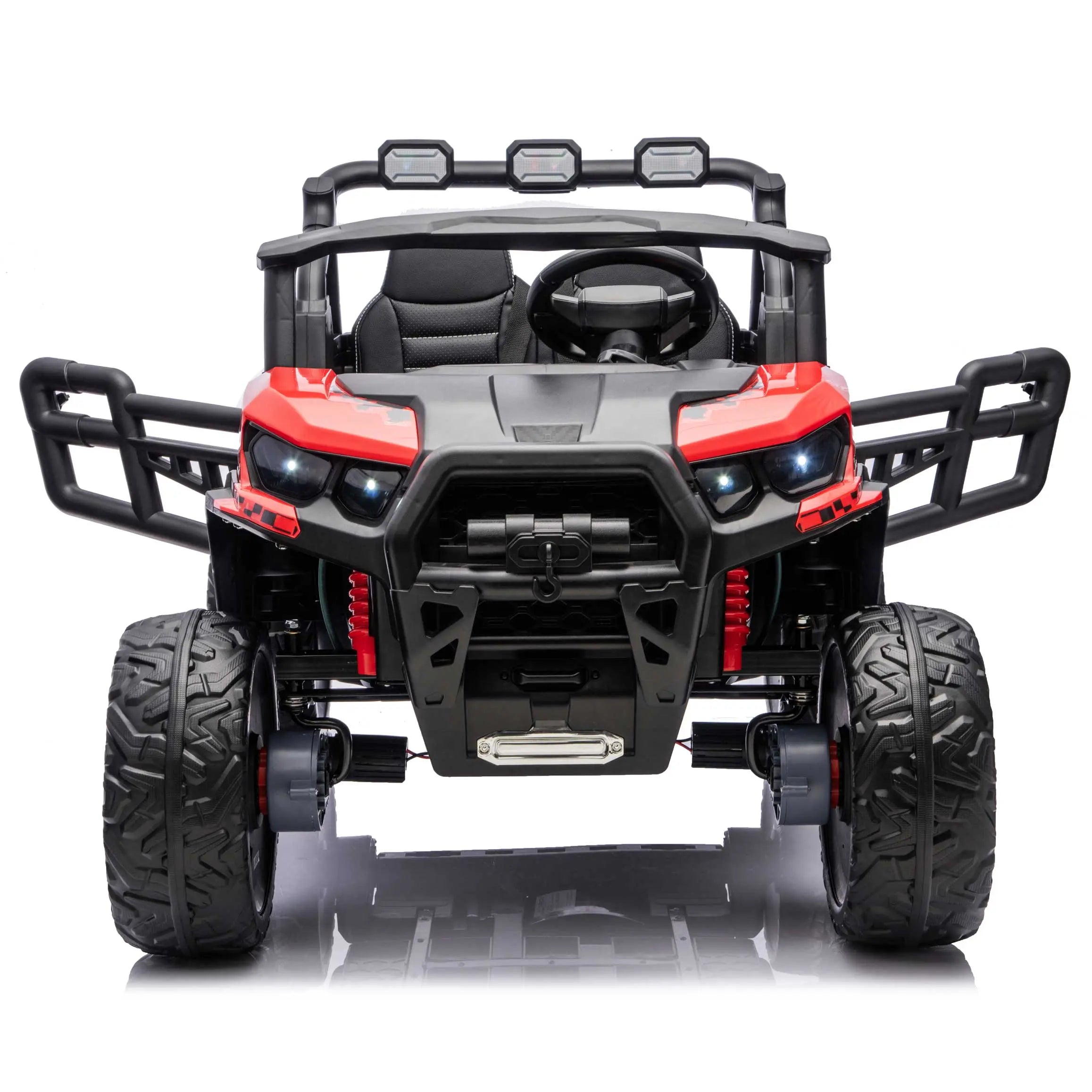 Trail Rider 24V 4WD Kids Ride-On UTV with R/C Parental Remote | Red