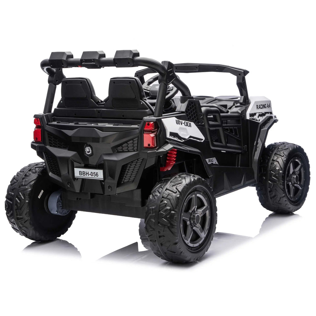 Trail Rider 24V 4WD Kids Ride-On UTV with R/C Parental Remote | White