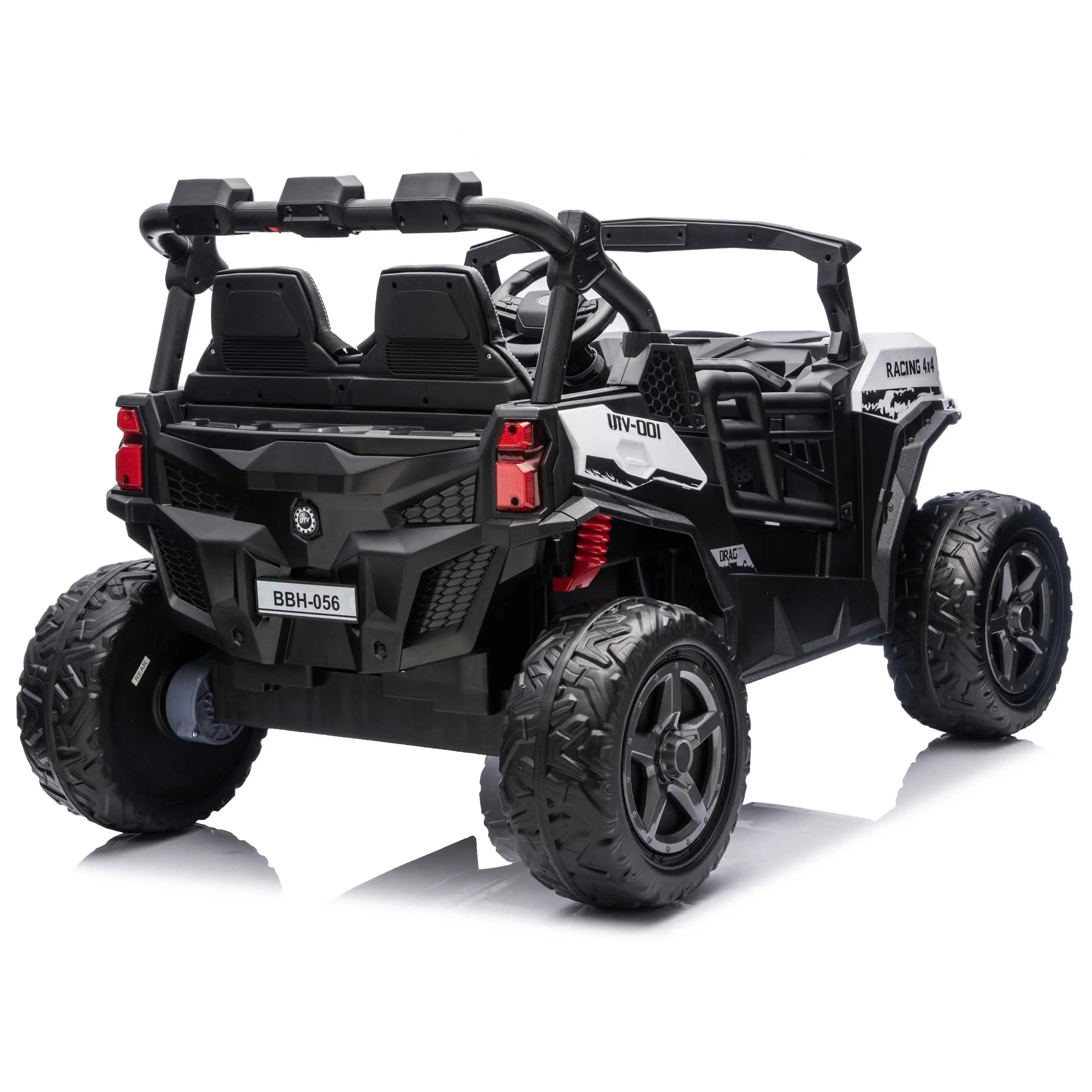 Trail Rider 24V 4WD Kids Ride-On UTV with R/C Parental Remote | White