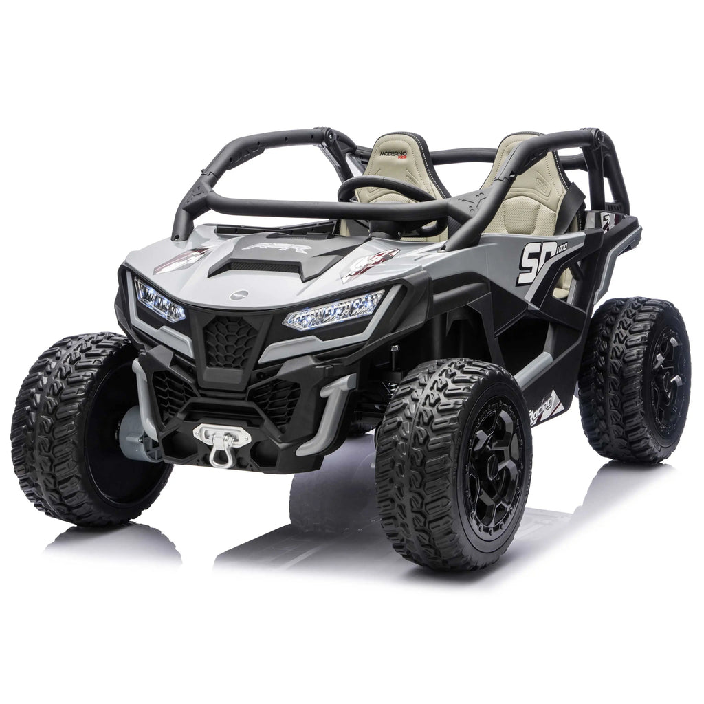 Trail Runner 24V 4WD Kids Ride-On UTV with R/C Parental Remote | Gray